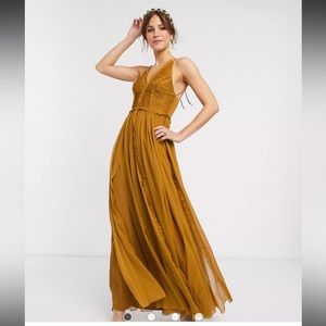 ASOS Mustard Maxi Dress